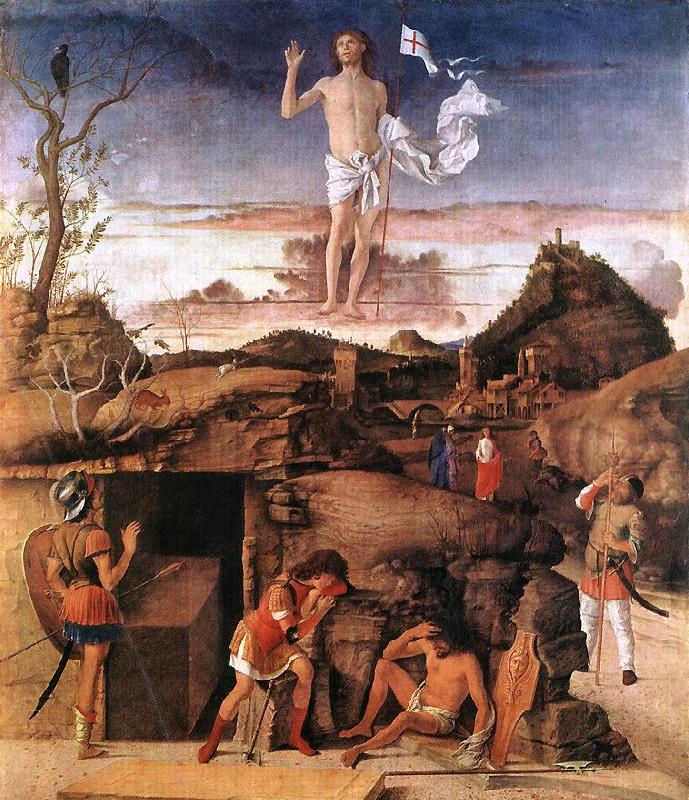BELLINI, Giovanni Resurrection of Christ 668 Sweden oil painting art